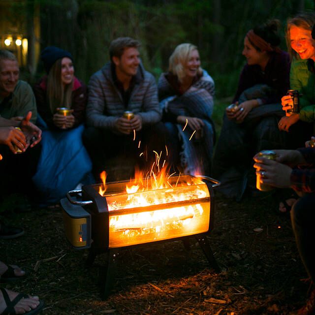 Smokeless Portable Fire Pit and Grill | UncommonGoods