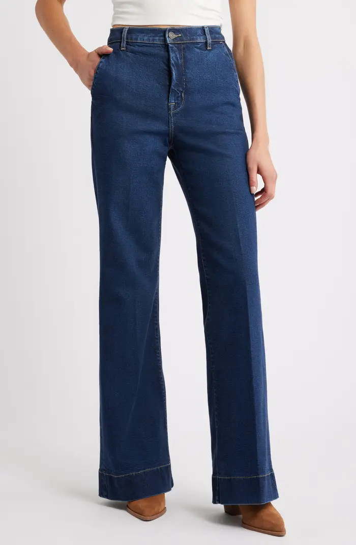 HIDDEN JEANS High Waist Flare Trouser Jeans | Nordstrom | Nordstrom