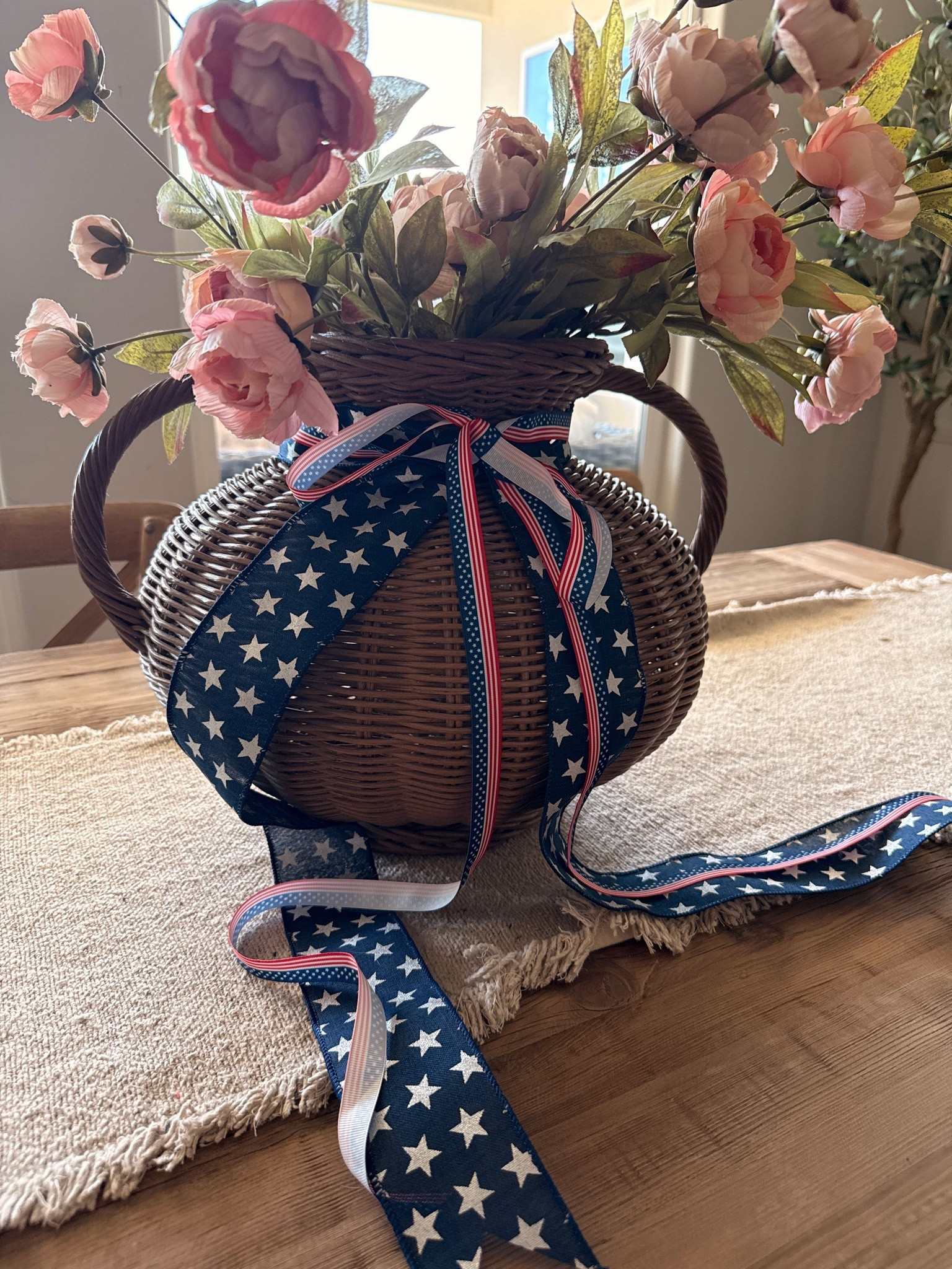 The cutest patriotic ribbon for a fraction of the price and you can probably find it locally!! 
#patrioticdecor
#4thofjuly

#LTKSeasonal #LTKHome