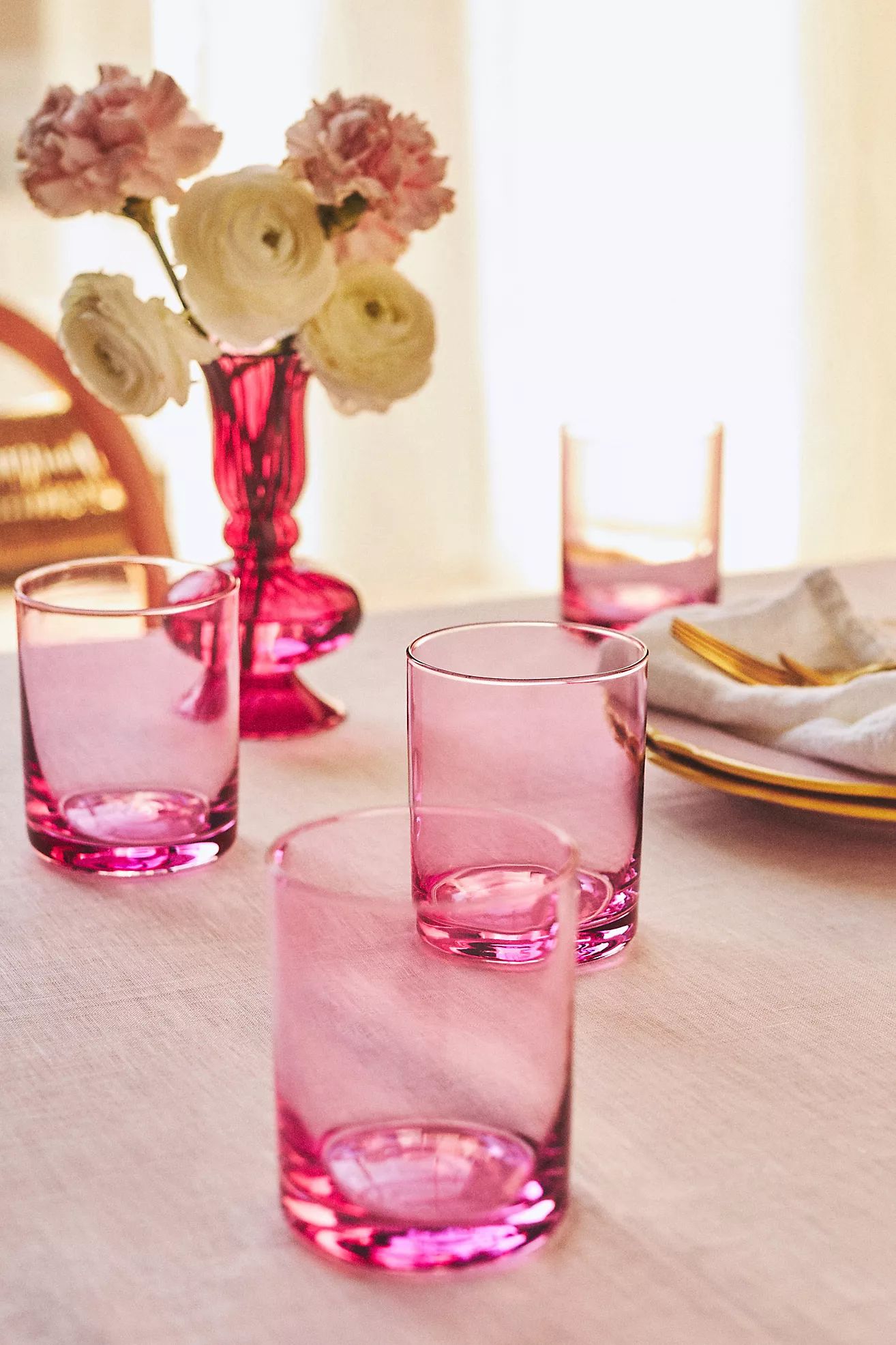 Morgan Double Old Fashioned Glasses, Set of 4 | Anthropologie (US)