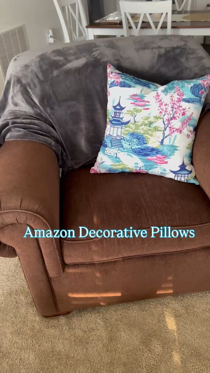 Chinoiserie pillow and Masters pillow from Amazon!! Both so fun for springtime 🌸🏠 and under $15 each! 

#LTKHome