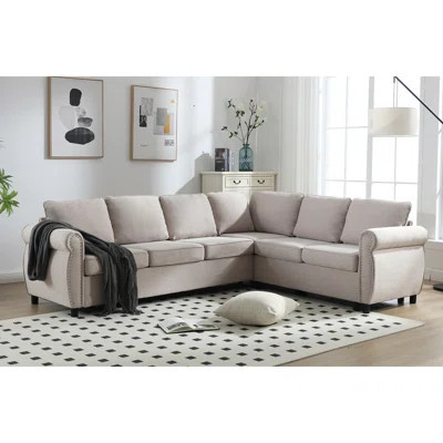 Sleeper Sofa, 2 In 1 Pull Out Couch Bed,6 Seater Sofa Bed, L Shaped Sleeper Sectional Sofa Couch | Wayfair North America