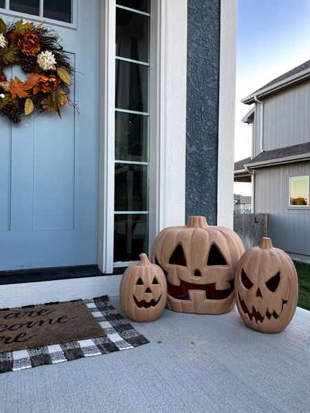 Pumpkin diy! Pottery barn dupe! 
Used Behr paint in ‘poncho'

#LTKHoliday #LTKhome #LTKHalloween
