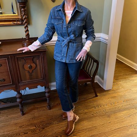 The Denim Jacket…New Take on an Old Favorite/// #igblogger #preppy #preppystyle #metoday #mystyle #styleinspiration #styleoftheday #stylediaries  #fashionblogger #fashiondiaries #fashionblog #liketkit  #styleover50 #50plusandfabulous #fashionover50 #50plusblogger #instastyle @liketoknow.it  #jcasofinstagram #jcrew #mango