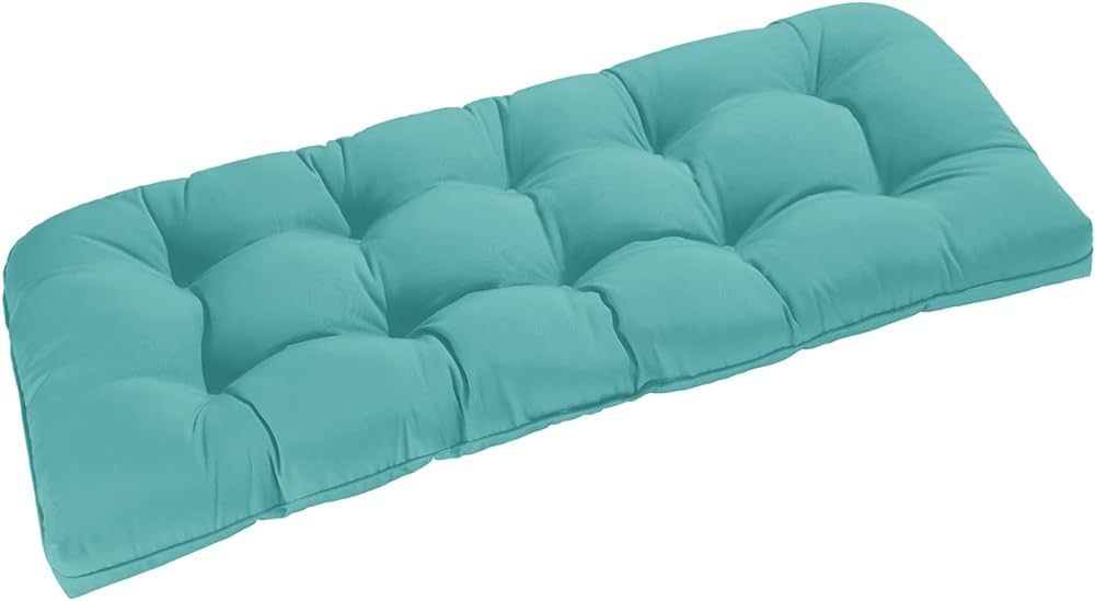 downluxe Outdoor Bench Cushion for Patio Furniture, Waterproof Tufted Overstuffed Porch Swing Cus... | Amazon (US)