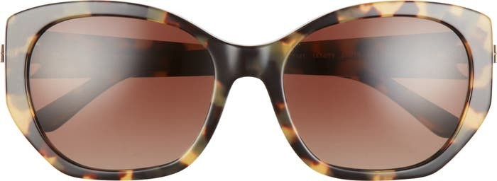 55mm Gradient Polarized Oval Sunglasses | Nordstrom