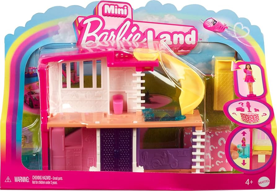 Barbie Mini BarbieLand Doll House Sets, Mini Dreamhouse with Surprise 1.5-inch Doll, Furniture & ... | Amazon (US)