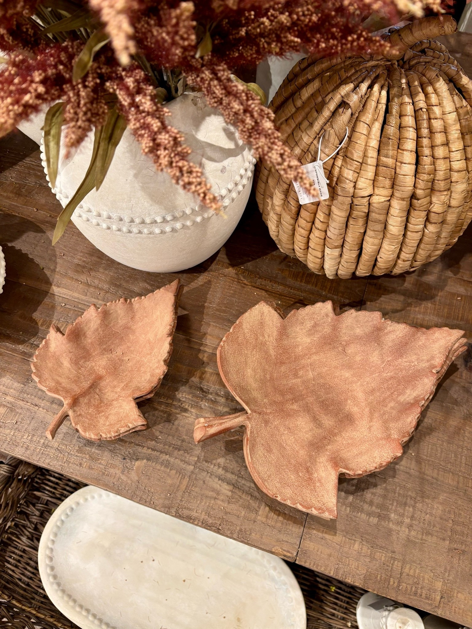 The prettiest terracotta leaves from @Pottery Barn!  So pretty by themselves or add some acorns!  Only $29!

#LTKSeasonal #LTKHome