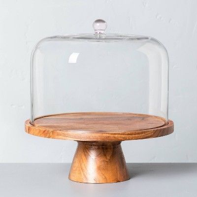 Wood & Glass Cake Storage - Hearth & Hand™ with Magnolia | Target