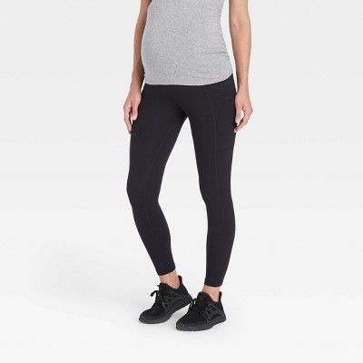 Crossover Panel with Pocket Active Maternity Leggings - Isabel Maternity by Ingrid & Isabel™ | Target