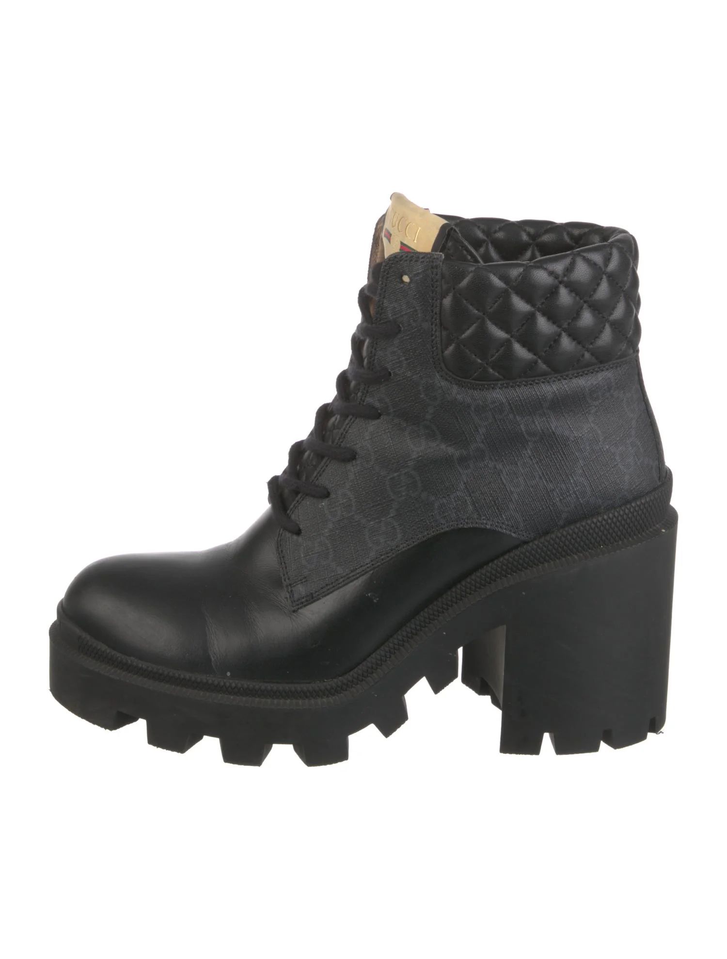 Leather Combat Boots | The RealReal