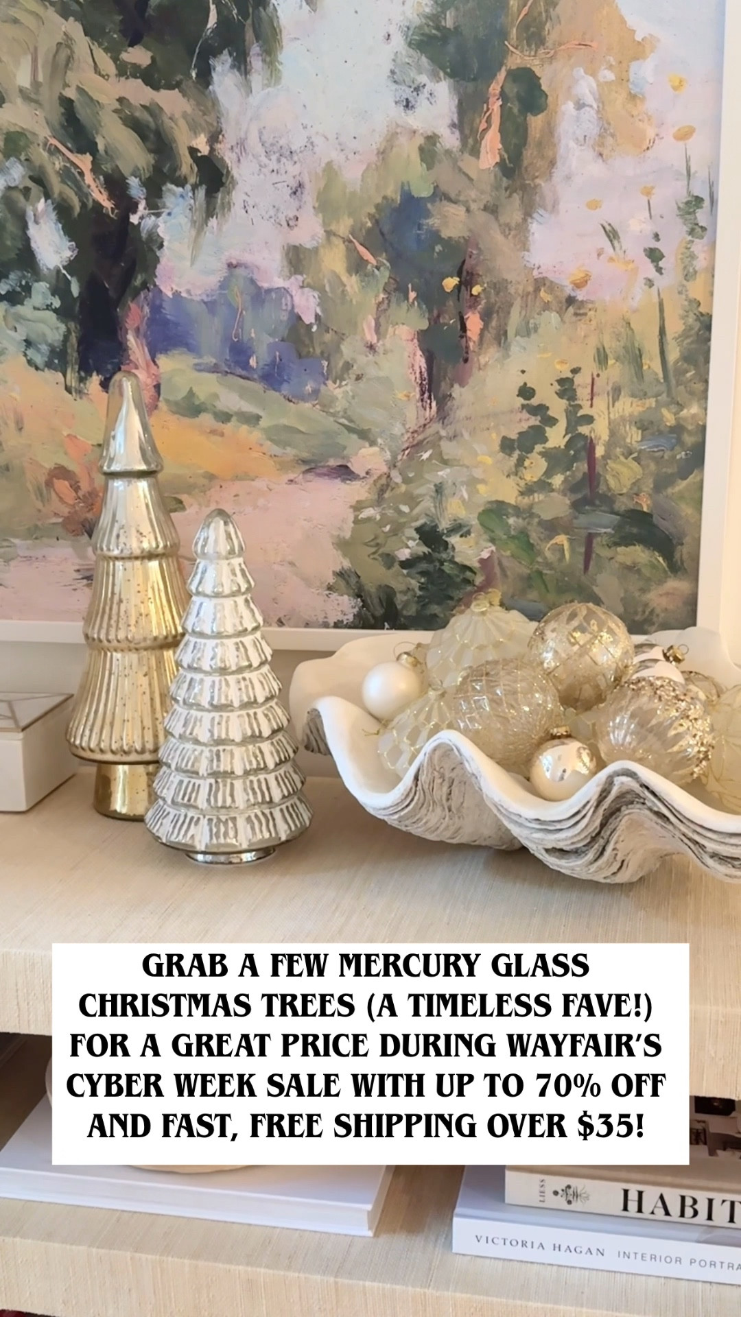 Mercury glass Christmas trees are a timeless holiday decorating favorite that you can find at a great price NOW during @Wayfair’s Cyber Week sale with up to 70% off and fast, free shipping over $35! 🙌🏻 I’ve linked several of my favorite mercury glass trees plus other on-sale holiday decorations I love! #ad #wayfair #wayfairpartner

#LTKHoliday #LTKSaleAlert #LTKHome