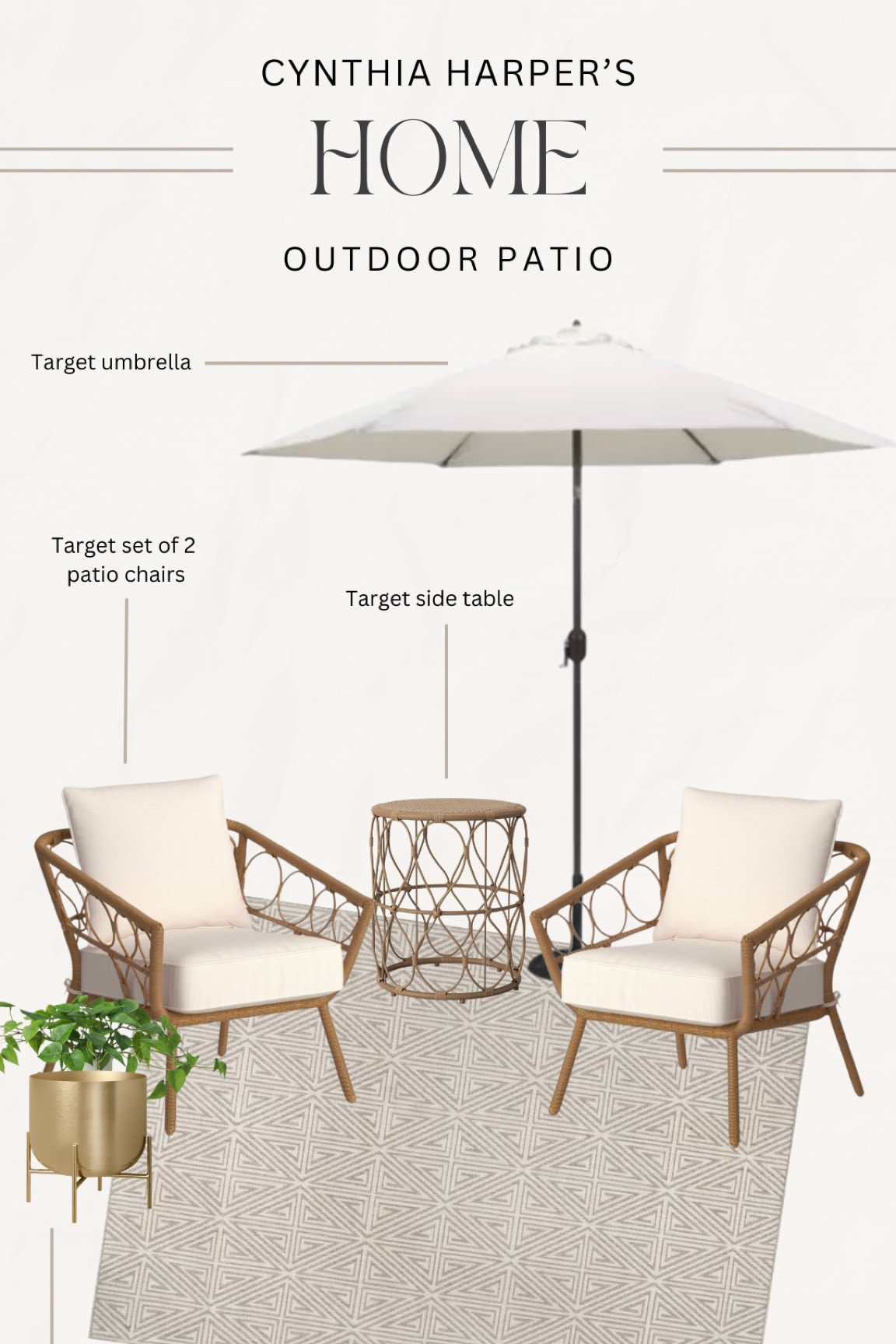 Outdoor patio upgrade | back porch spring furniture | small outdoor renovation

#LTKhome #LTKFind #LTKSeasonal