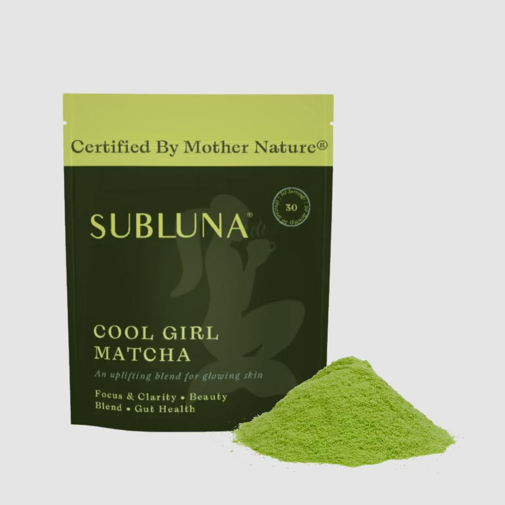 Cool Girl Matcha Powder, Ceremonial Grade, with Tremella Mushroom, Rose Petal, 180g | Amazon (US)