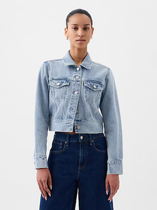 Cropped Icon Denim Jacket | Gap (US)