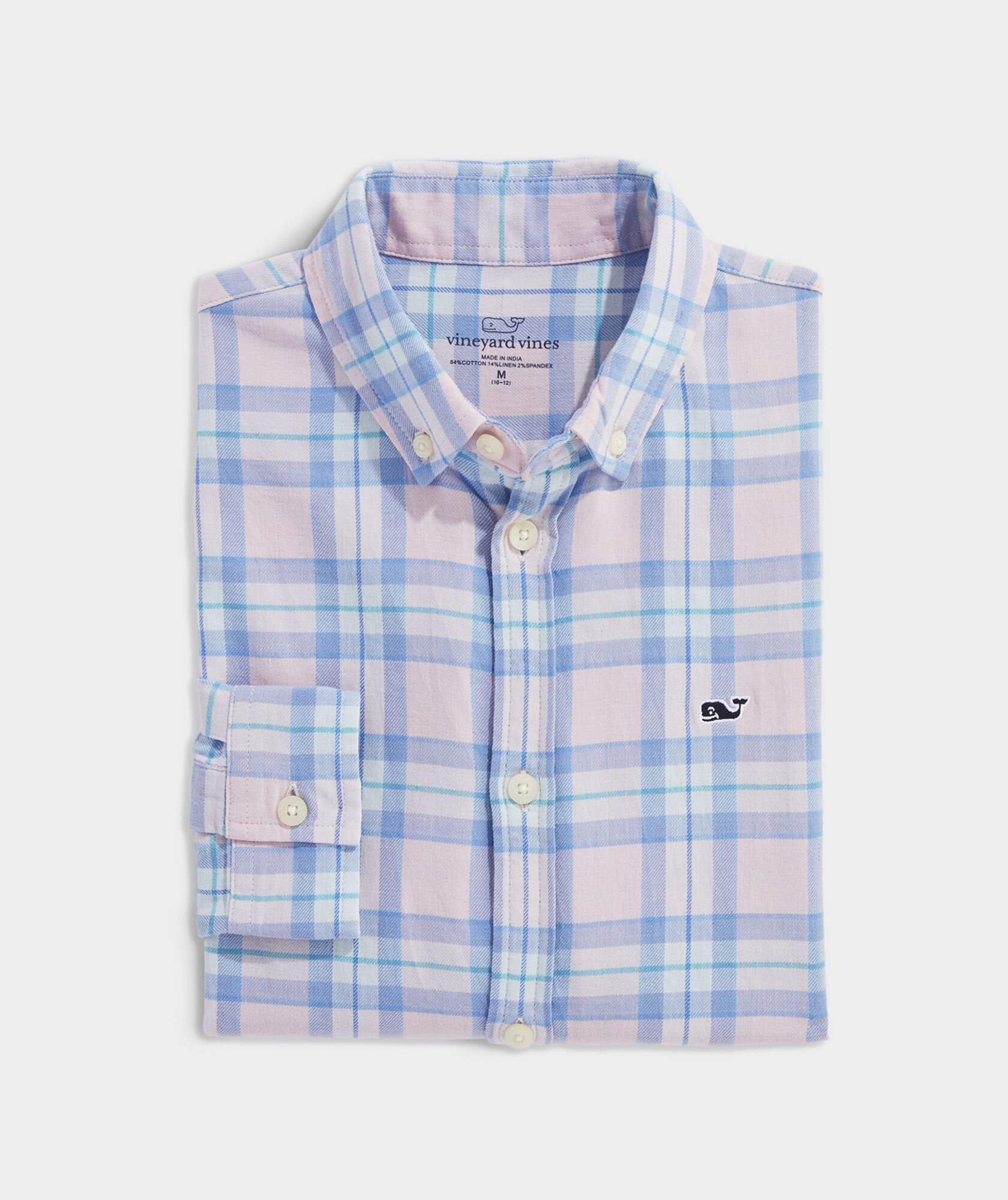 Boys' Island Twill Plaid Shirt | vineyard vines