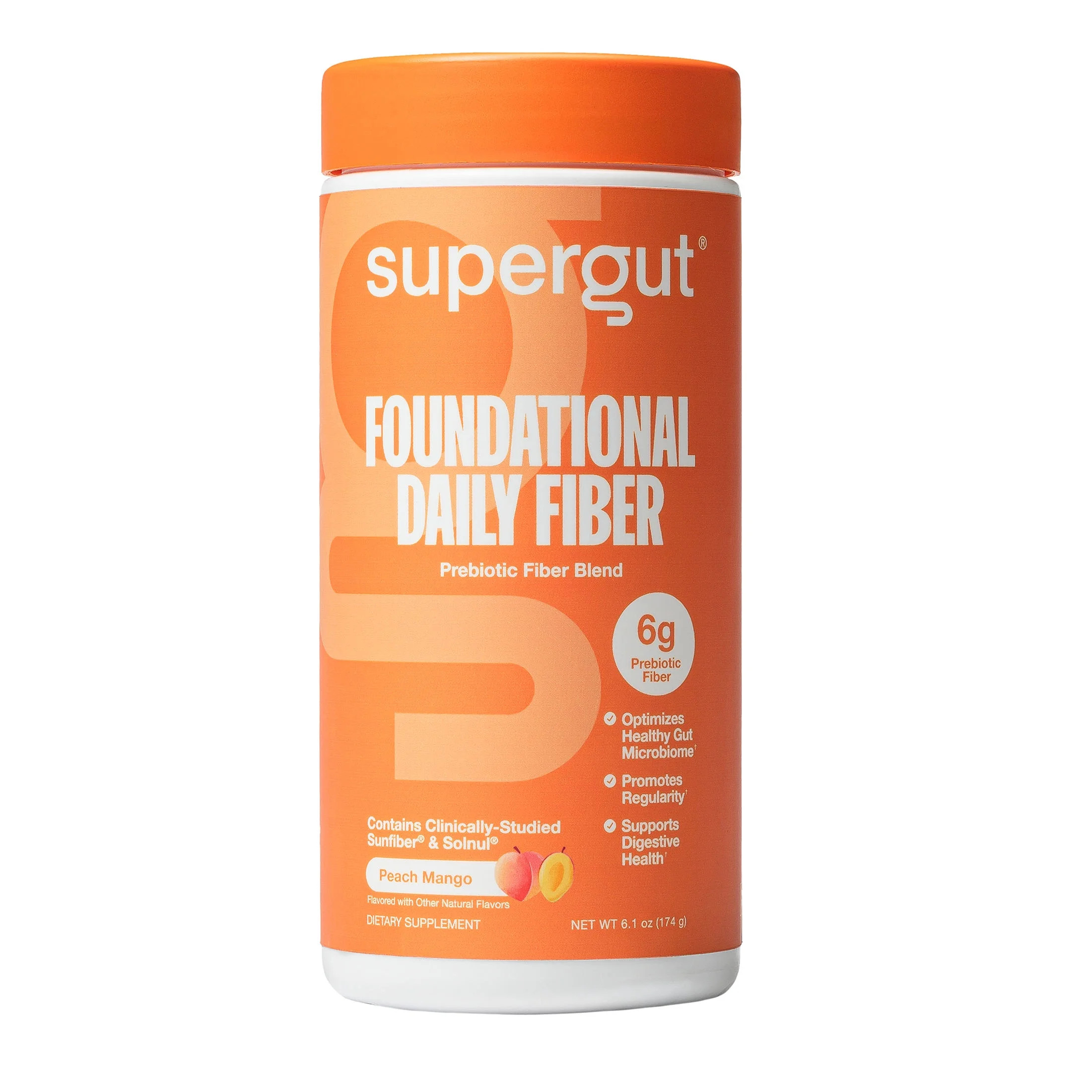 Supergut Foundational Daily Fiber Peach Mango Prebiotic Fiber Blend for Gut & Digestive Health, 6... | Walmart (US)