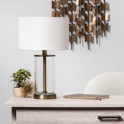 Fillable Accent with USB Table Lamp Brass - Threshold™ | Target