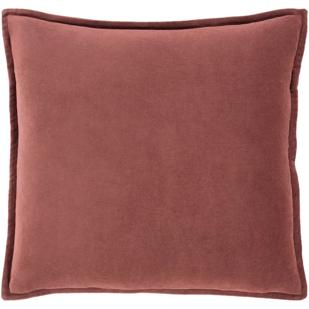 Vianne Solid Rust Pillow Cover - (18" x 18") | Bed Bath & Beyond