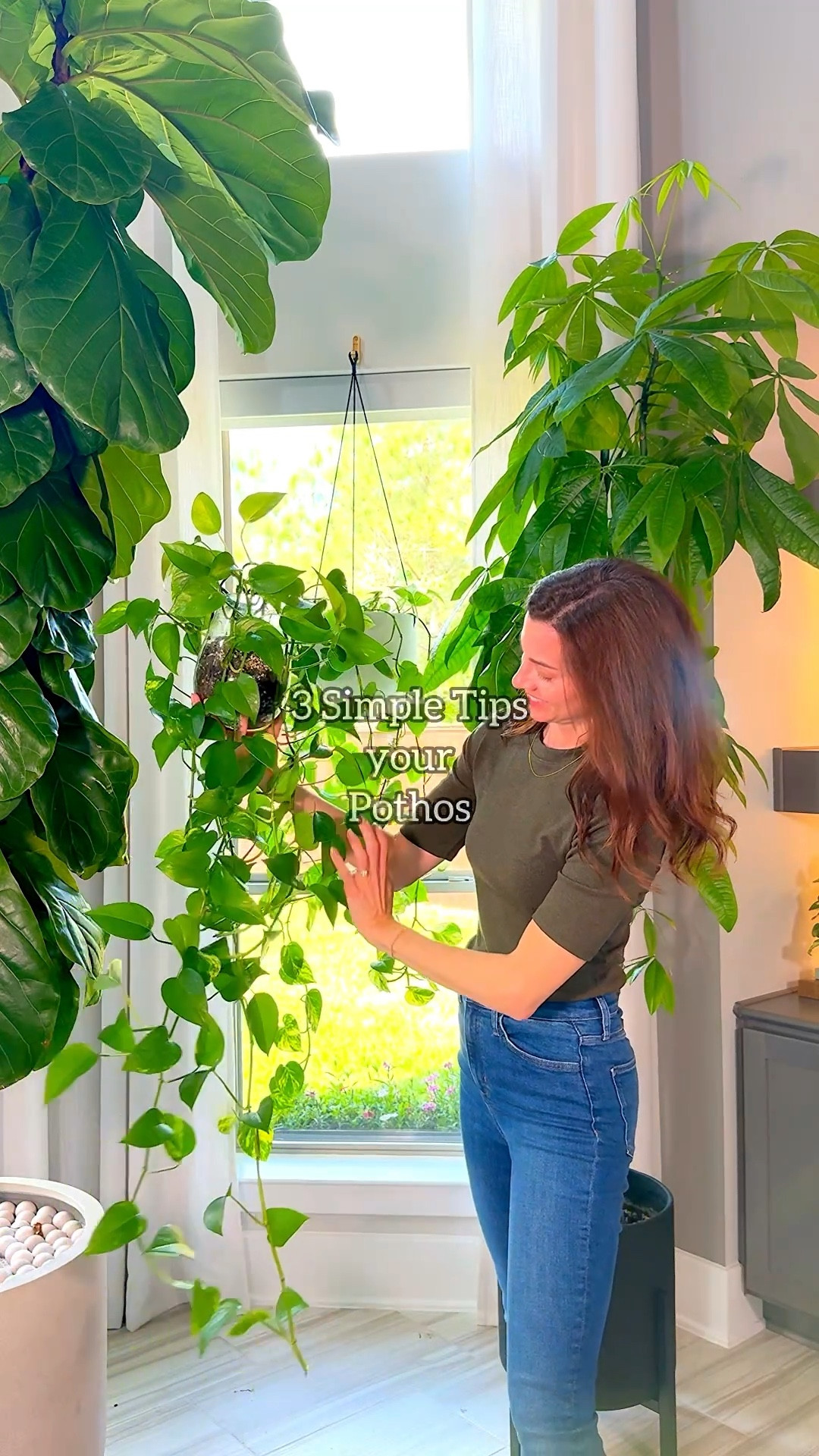 Pothos is one of the most easy going houseplants you can grow, and it comes in so many different varieties.

If you want yours to stay full and thriving, start with these 3 tips.

• Pin vines back into the soil for a fuller plant
• Give it bright indirect light for faster growth
• Propagate cuttings to replant or grow a new plant

Bonus
• Fertilize lightly with every watering

Simple care, big results.

Save this so you remember exactly how to grow a fuller, healthier pothos 🌿



#pothos #planttips #houseplants #plantcare #indoorplants

#LTKmomlife #LTKHome #LTKOver40
