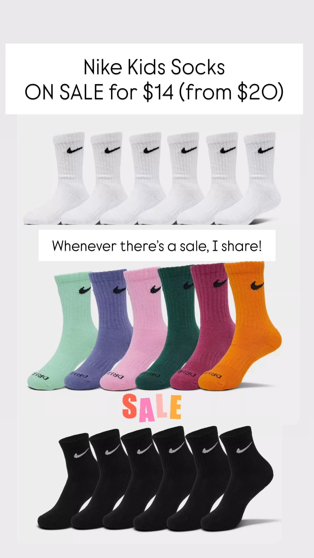 Nike kids sock sale!!! 

#LTKKids #LTKSaleAlert