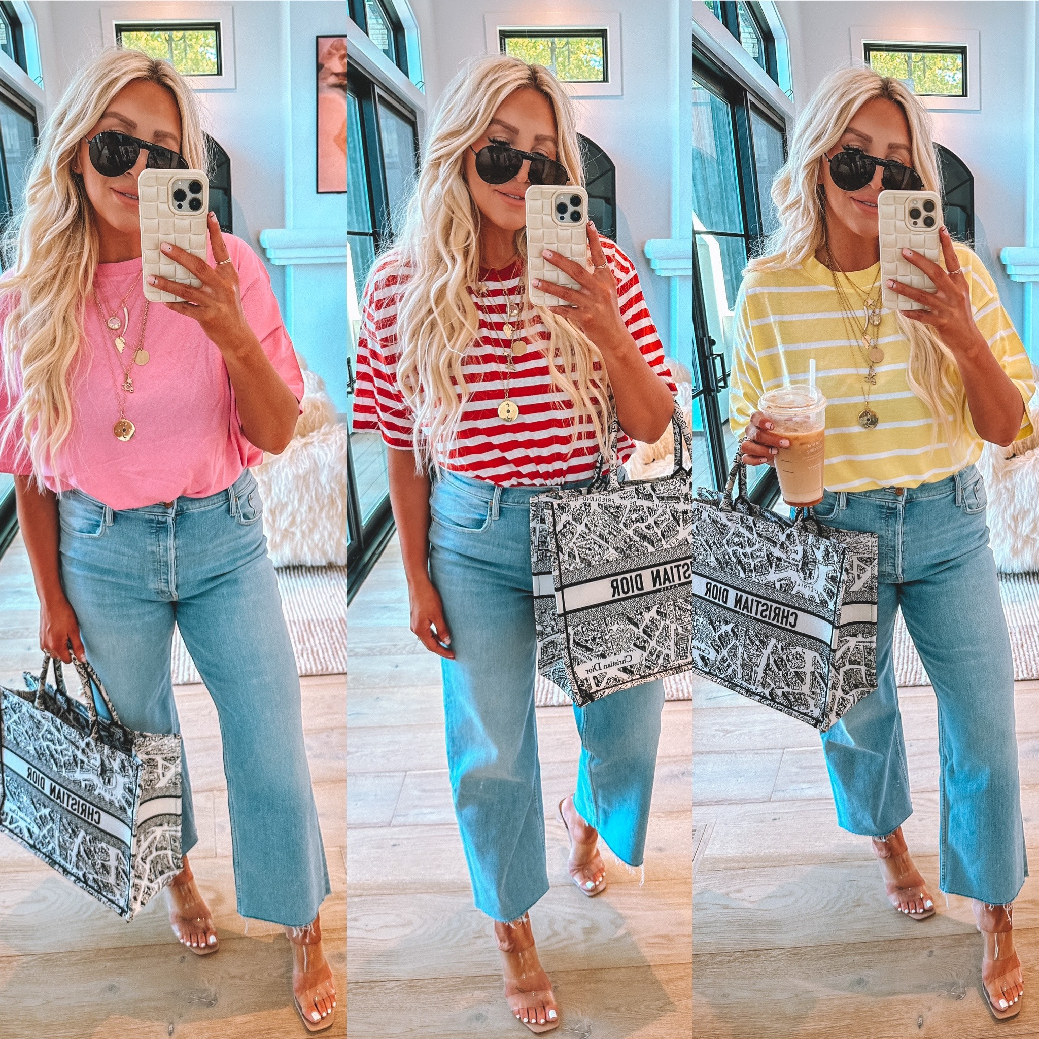 Wearing a size 6 in top and a 28 in denim ❤️