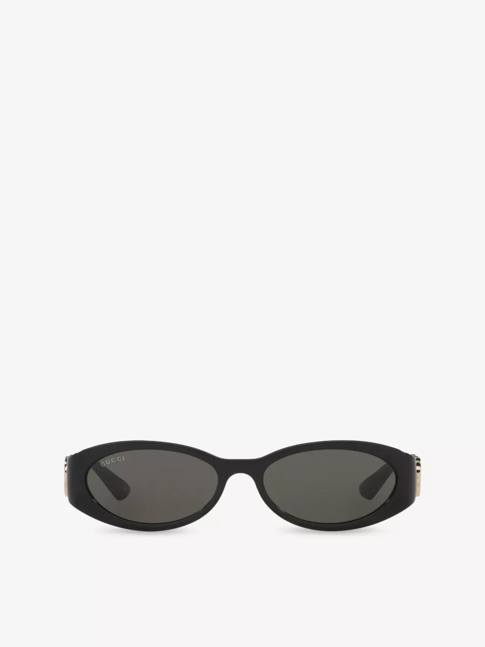 GG1660S Oval-Frame Acetate Sunglasses | Selfridges