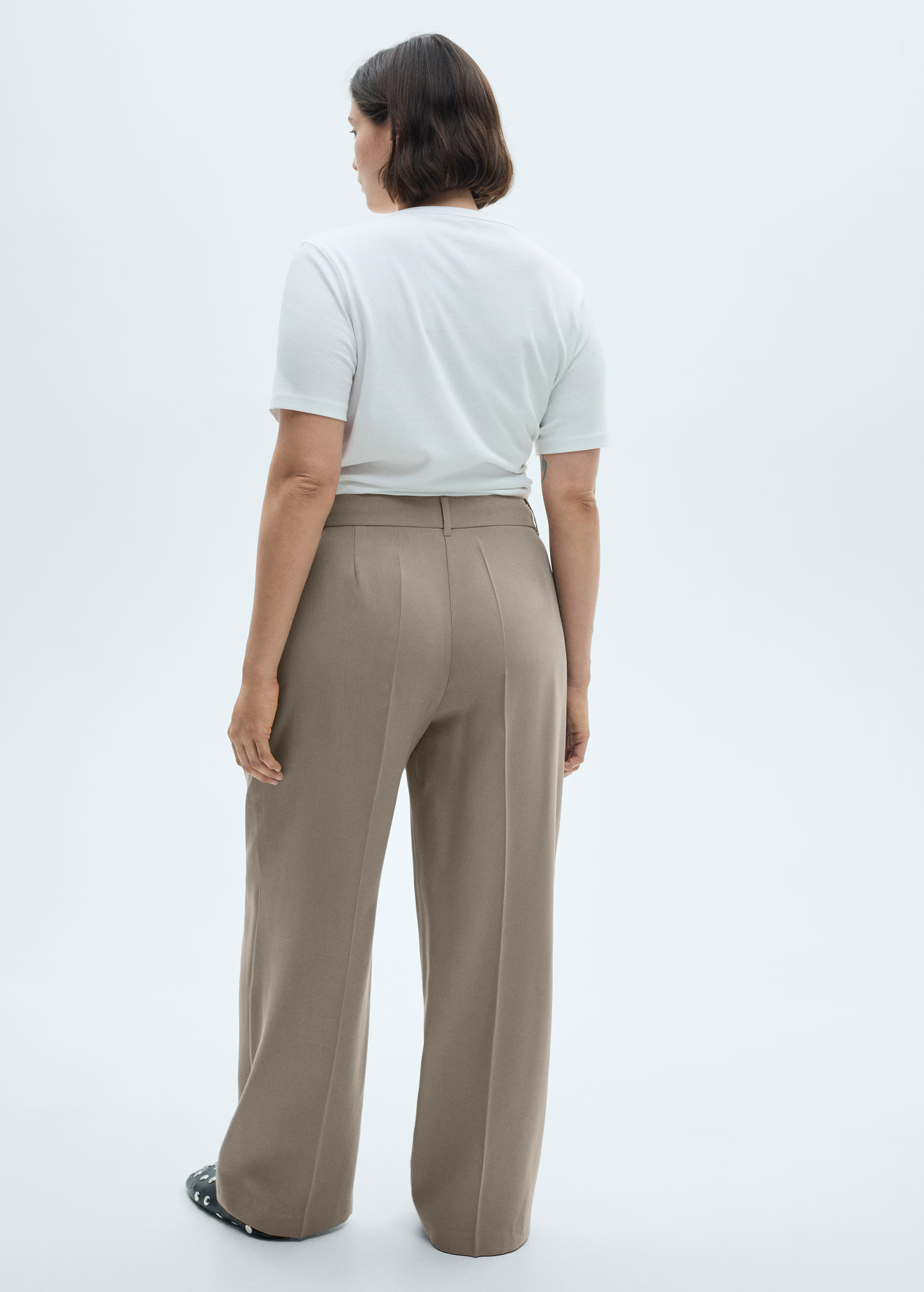 Wideleg pleated trousers - Women | MANGO USA | Mango (US/MX/AU)
