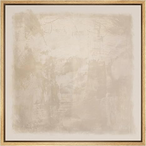 SIGNWIN Framed Canvas Print Wall Art Minimalist Beige Abstract Neutral Tone Illustration Modern A... | Amazon (US)
