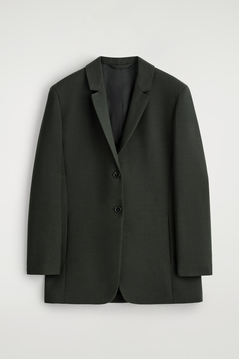 Longline Wool-Blend Blazer | COS UK