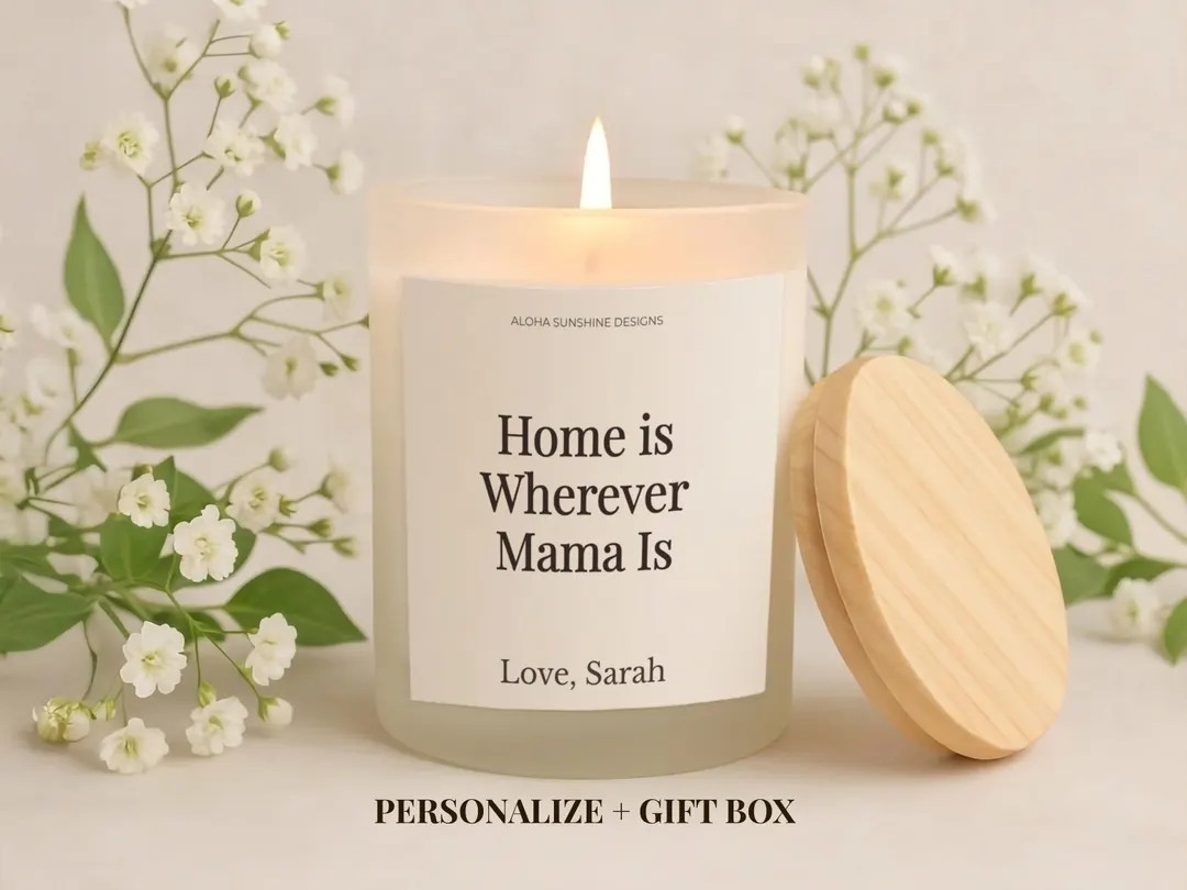 Mama Candle, Personalized Gift for Mama From Adult Children, Mothers Day Candle, Custom Mama Gift... | Etsy (DACH)