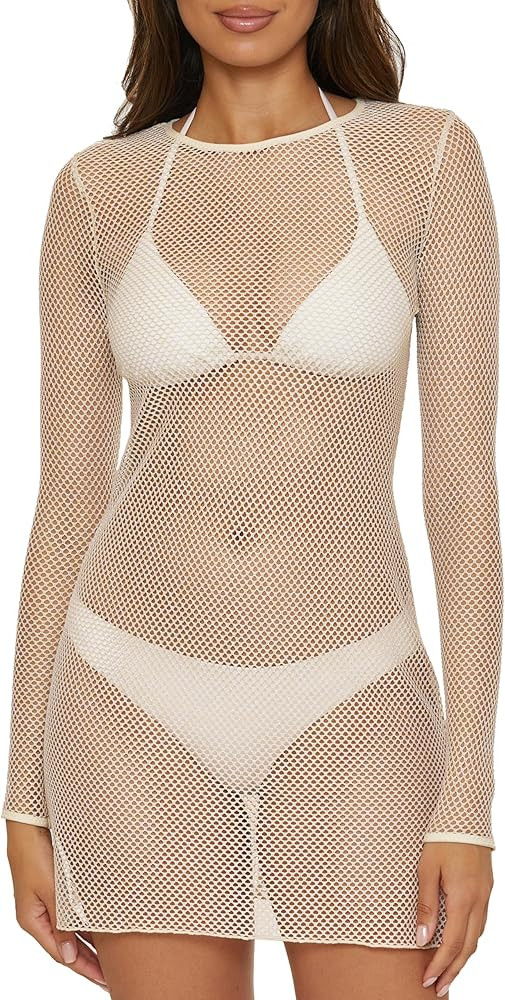 BECCA Network - Women's Scoop Dress, Casual, Pull On, Sheer, Beach Cover Ups for Women | Amazon (US)