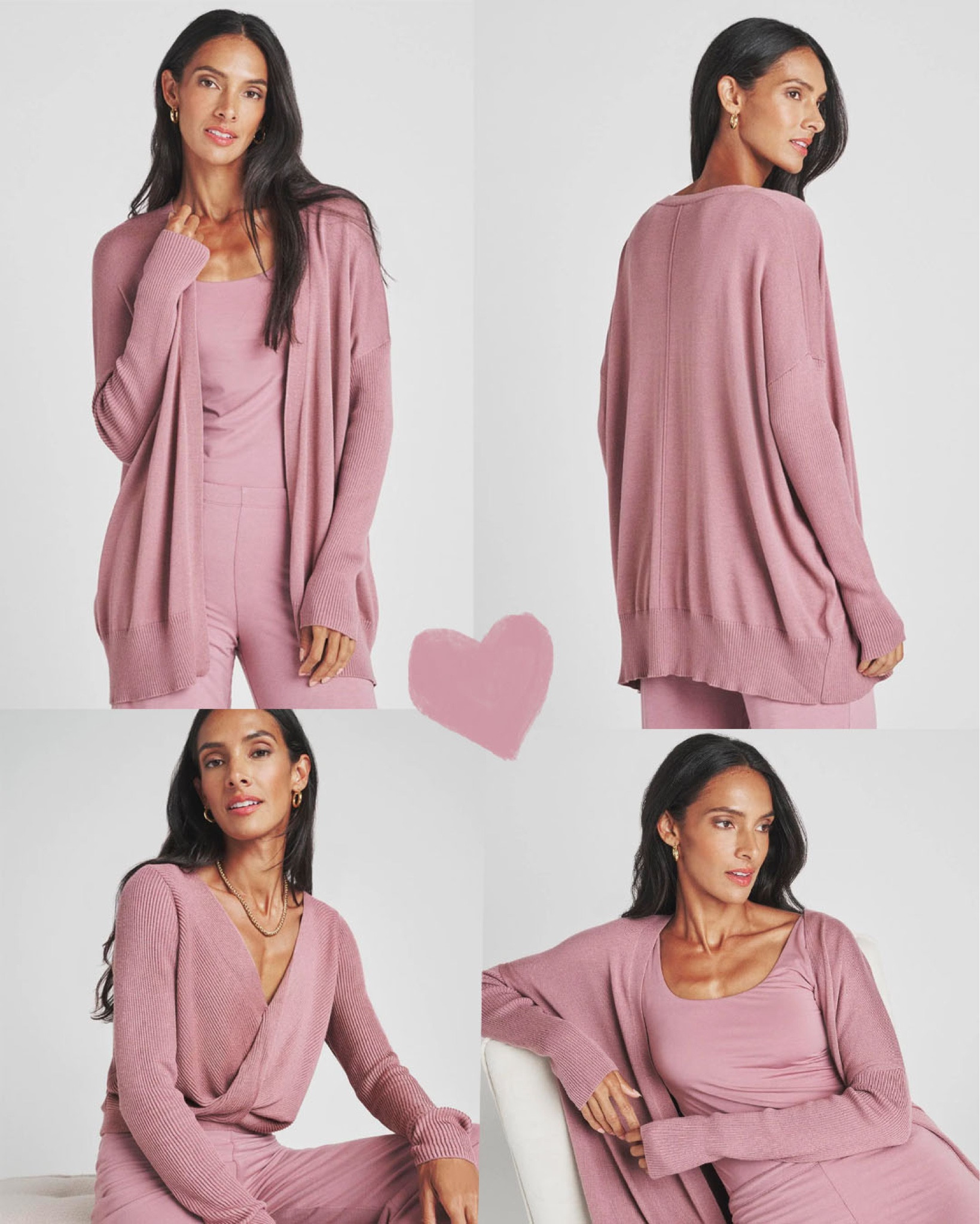 LOVE the LYR collection during pregnancy and post pregnancy! Vintage rose is a new colorway option this fall. I recommend sizing 2-3x up in the surplice top if you want a draped look! It runs very small.

#cozyclothes #comfyoutfit #fallstyle #winterstyle #loungeoutfit #femininestyle #pinkoutfit #chic #cardigan #surplicetop #casualchic #everydayoutfit #ootd #prettyinpink #clothesforher 

#LTKHoliday #LTKstyletip #LTKSeasonal