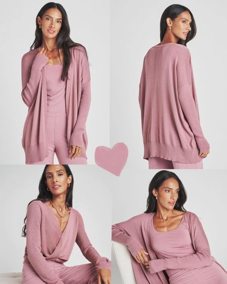 LOVE the LYR collection during pregnancy and post pregnancy! Vintage rose is a new colorway option this fall. I recommend sizing 2-3x up in the surplice top if you want a draped look! It runs very small.

#cozyclothes #comfyoutfit #fallstyle #winterstyle #loungeoutfit #femininestyle #pinkoutfit #chic #cardigan #surplicetop #casualchic #everydayoutfit #ootd #prettyinpink #clothesforher 

#LTKHoliday #LTKstyletip #LTKSeasonal