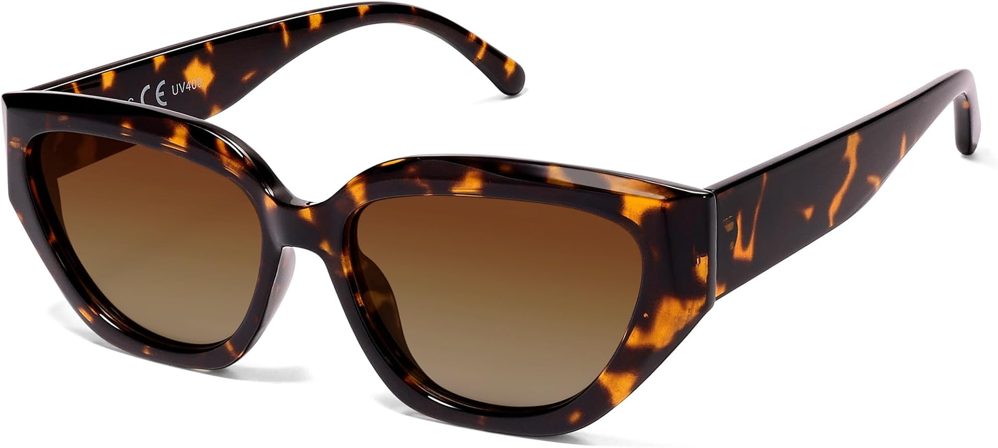 SOJOS Trendy Cute Cat Eye Polarized Sunglasses for Women Fashion Cateye Womens Sunnies SJ2237 | Amazon (US)