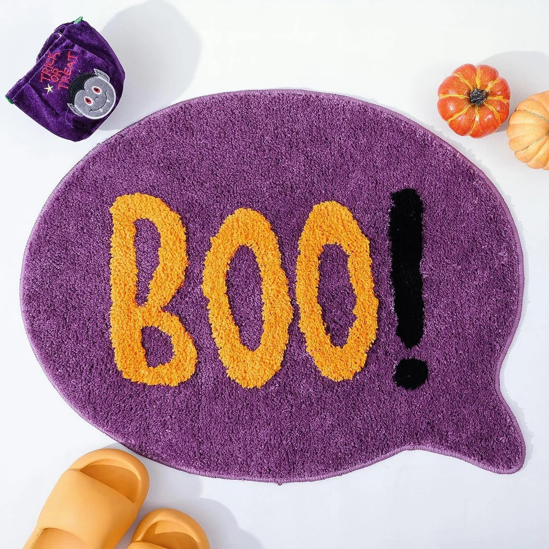 Cute Boo Rug Halloween Rug Spooky House Decor Fun Home - Etsy | Etsy (US)