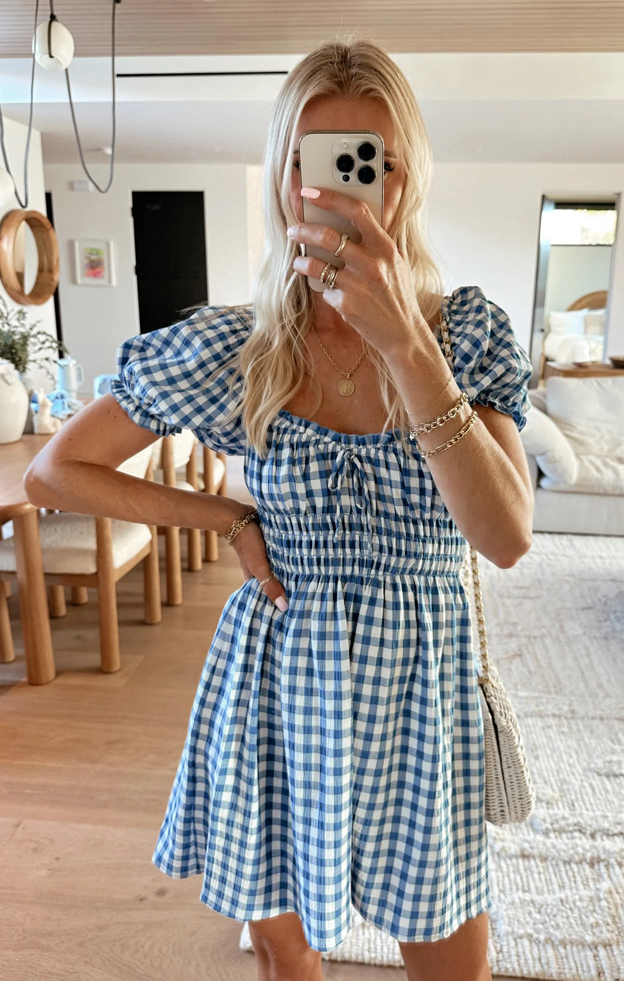 Esme Mini Dress ~ Blue Bounty Gingham | Show Me Your Mumu