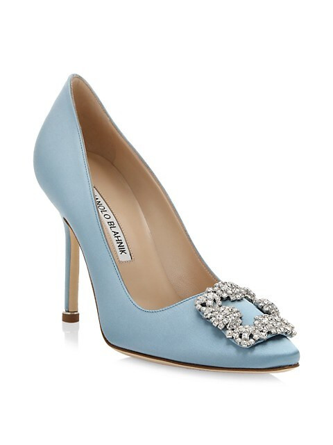 Hangisi 105 Embellished Satin Pumps | Saks Fifth Avenue