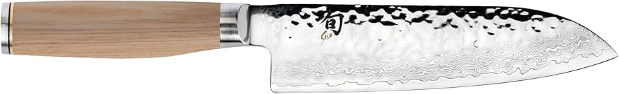 Shun Premier Blonde 7" Santoku Knife, Handcrafted and Hand-Sharpened Japanese All Purpose Knife, ... | Amazon (US)