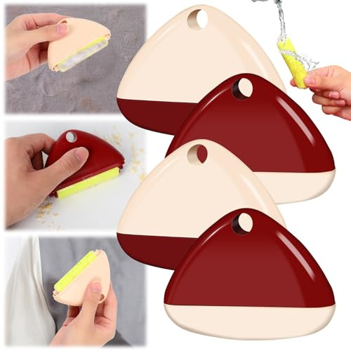 Good Life 4pcs Portable Lint Roller - Reusable, Washable Pet Hair Remover for Clothes & Furniture | Amazon (US)