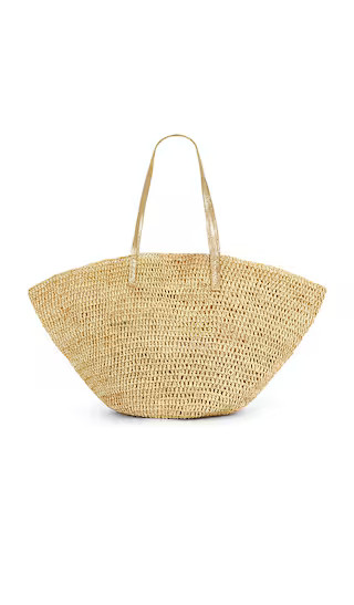 Sapelo Tote in Natural & Gold | Revolve Clothing (Global)