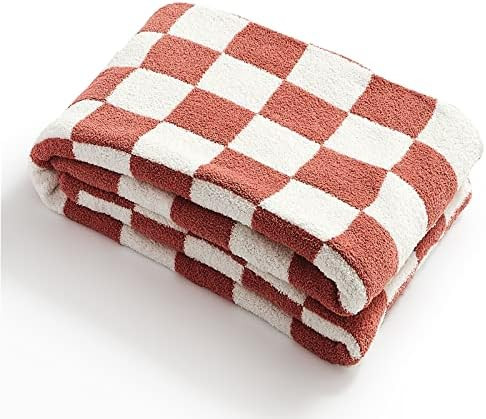 YIRUIO Throw Blankets Checkerboard Grid Chessboard Gingham Warmer Comfort Reversible Microfiber S... | Amazon (US)