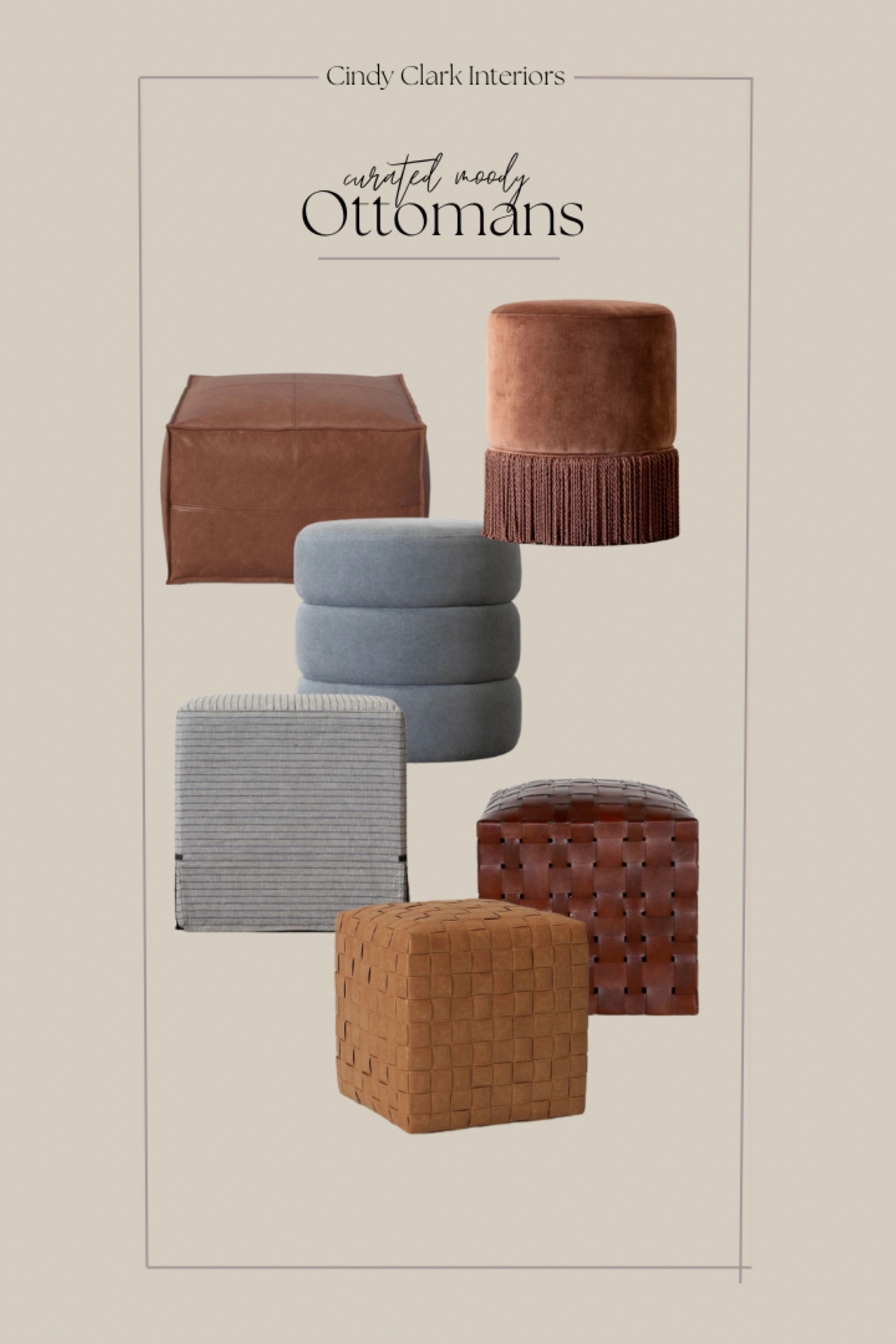 Loving all of these moody ottomans for fall! 

#LTKhome #LTKSeasonal