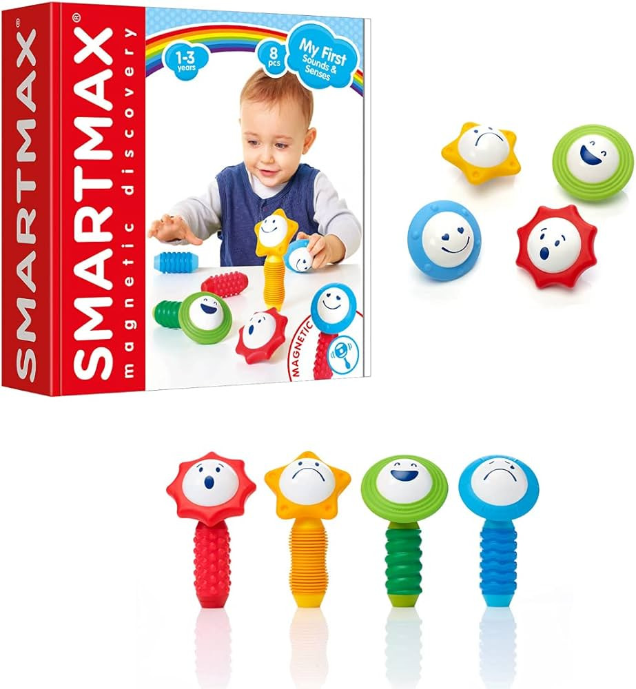 SmartMax My First Sounds & Senses Magnetic Discovery Building Kit for Ages 1+ | Amazon (US)