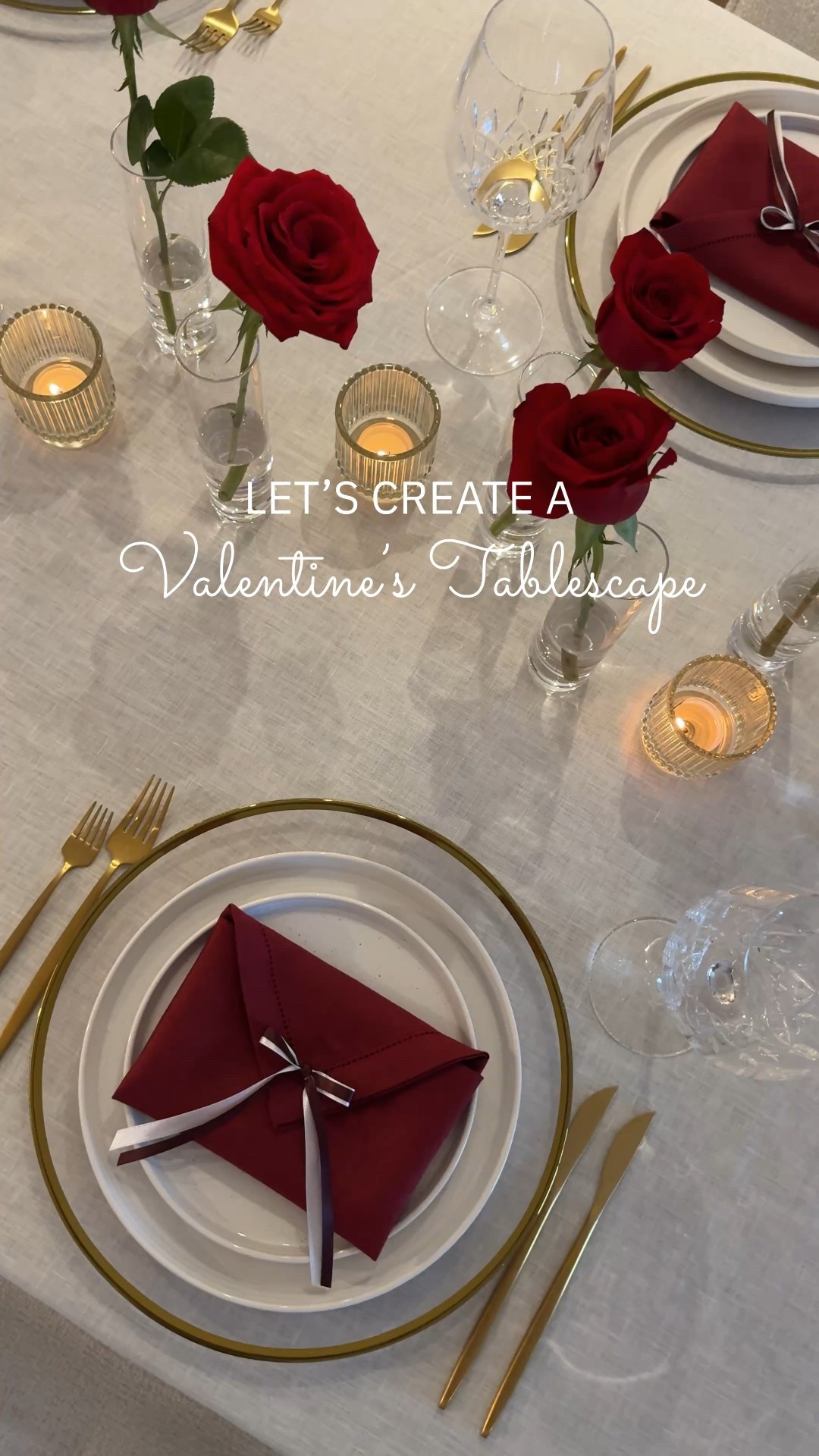 Set a Valentine’s Tablescape with me ❤️🥀

#hosting #tablescape #valentines #valentinestablescape #tablesetting 

#LTKSeasonal #LTKHome