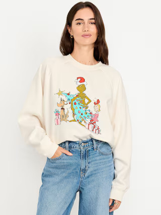 Dr. Seuss' The Grinch™ SoComfy Raglan Tunic Sweatshirt | Old Navy (US)