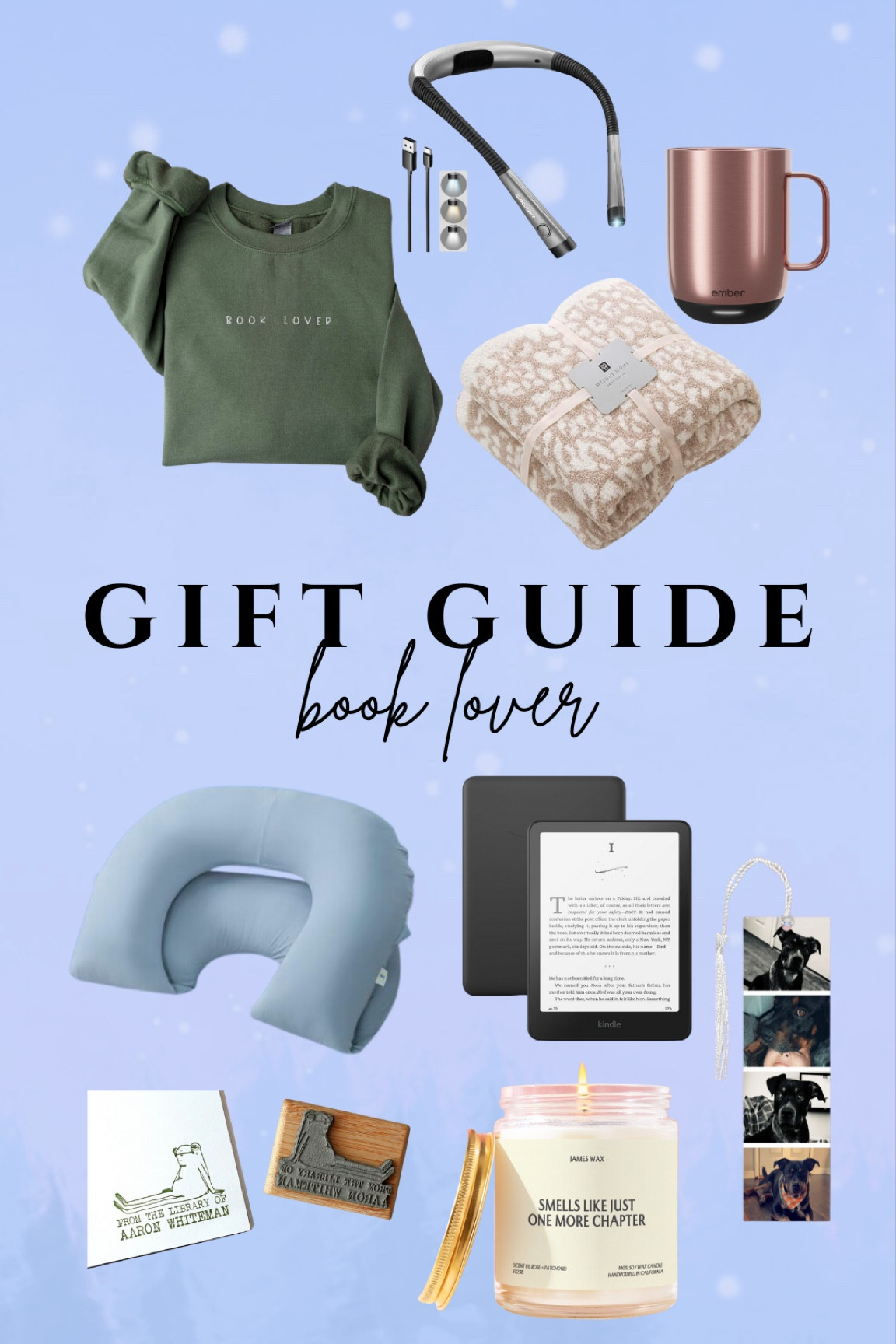 Gifts for the book lover on your list 📚 📖

Book lover sweater, cozy blanket, ember mug, reading neck light, bed pillow for the perfect reading spit, kindle paperwhite, candle, metal personalized bookmark 

#LTKGiftGuide #LTKHome #LTKHoliday