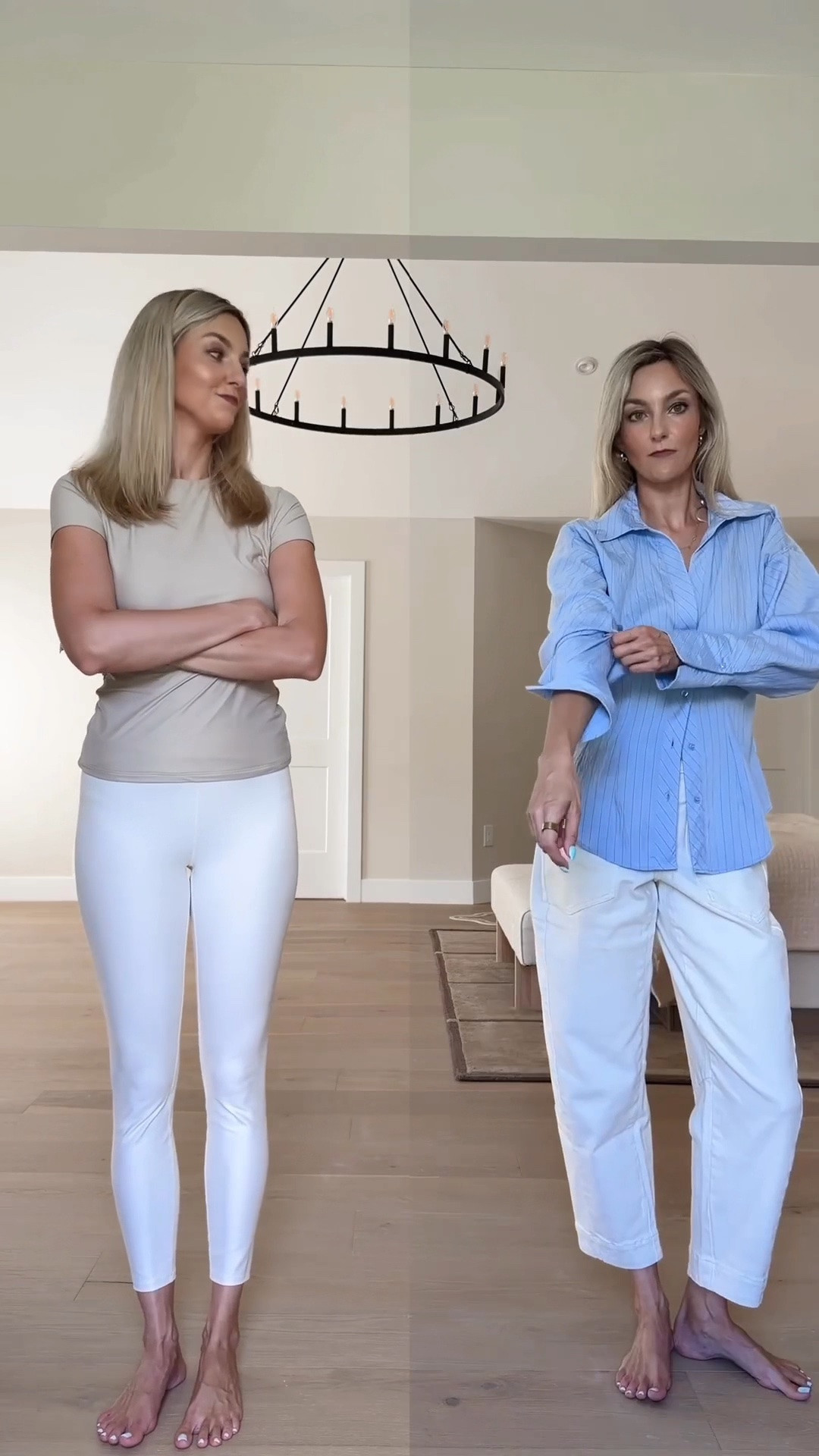 it might finally be time to give the leggings a little break 😂 We are officially living in the barrel jeans era! easy, comfortable outfit formula - just a few swaps that instantly make it feel more 2026 👀 Wearing size 4 in @Ruti  jeans! #barreljeans #falloutfit #whitejeans #wearingvsstyling #fallootd

#LTKgrwm #LTKdayinmylife #LTKootd