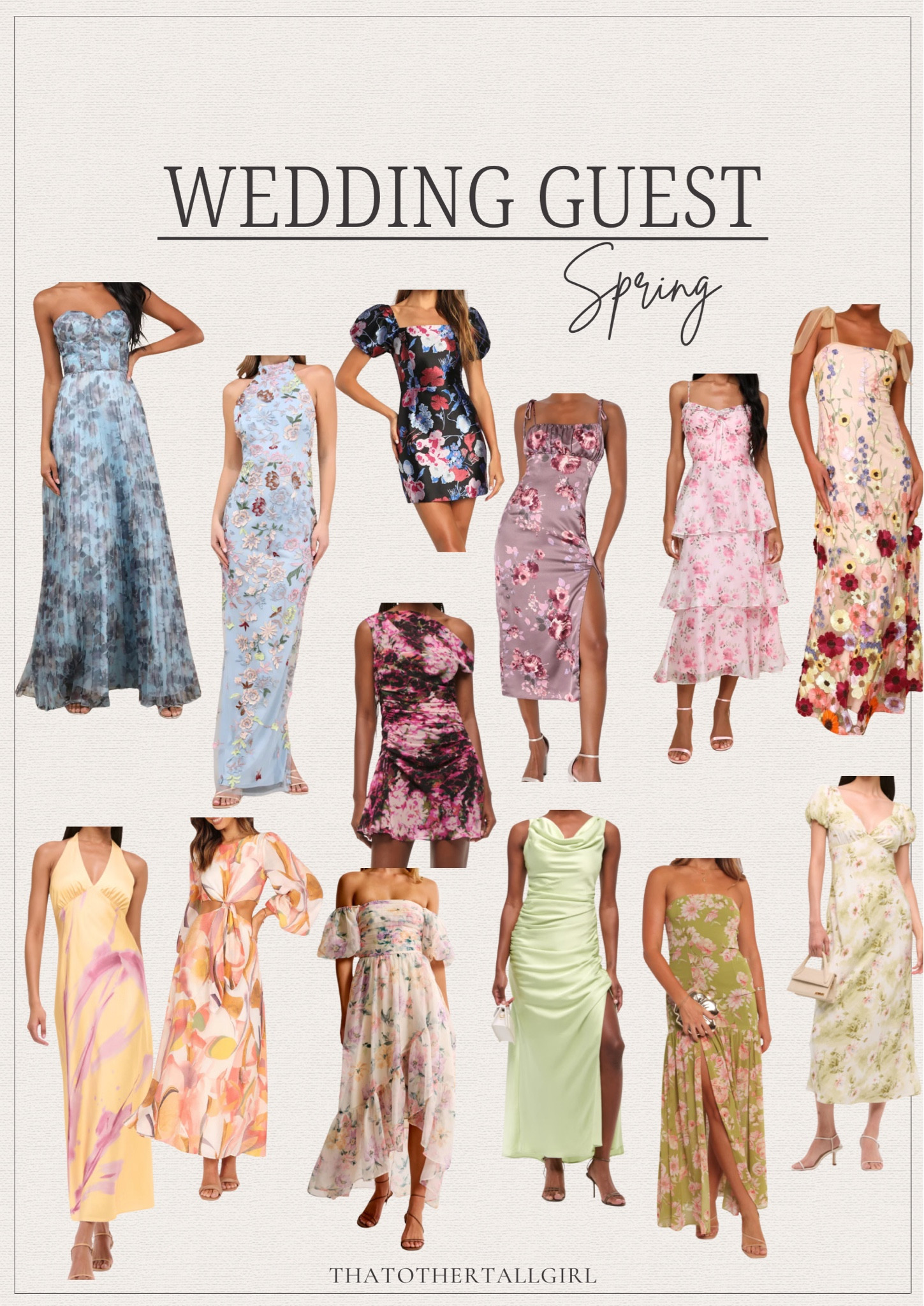 Spring wedding guest dresses - tall girl friendly 

#LTKWedding #LTKMidsize