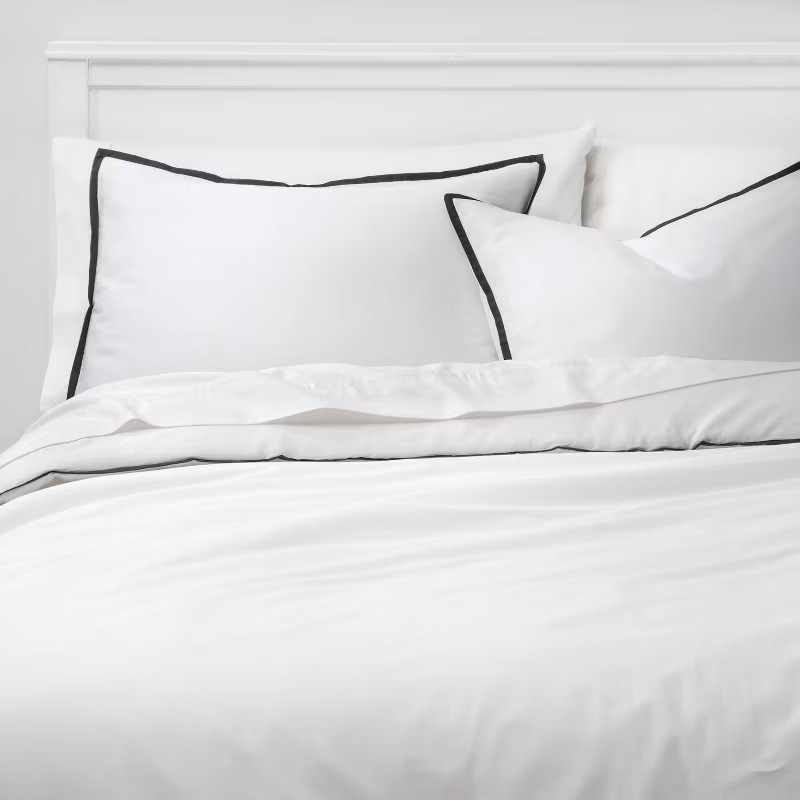 Sig Hotel Border Frame Duvet & Sham Set - Threshold Signature™ | Target